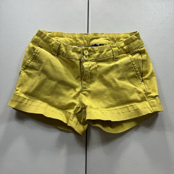 Kavu Catalina Shorts Women’s 6 Yellow Daisy Hiking Climbing Active‎ Run 3” - Picture 1 of 8